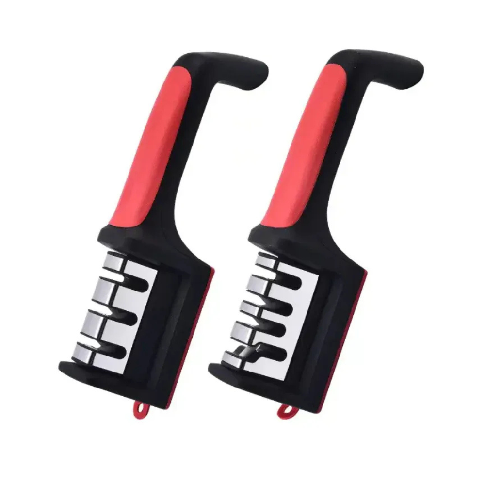 Knife Sharpener, 3-In-1 Diamond Coated Knife Sharpener Set with Ceramic Peeler