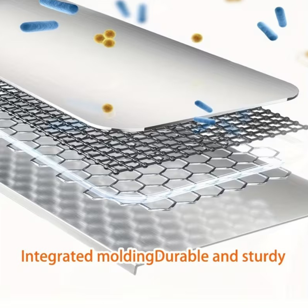 Stainless Steel Cutting Board - Heavy Duty Non-Slip