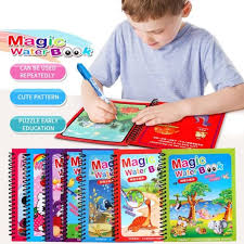 Magic Water Book / Water Drawing Book – Reusable Doodle Book for Kids